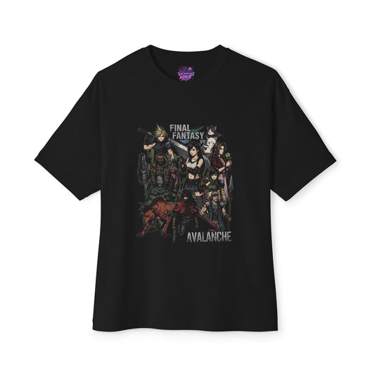 Final Fantasy VII Midgar Cyberpunk City of Mako Energy Premium Oversized Unisex T-Shirt