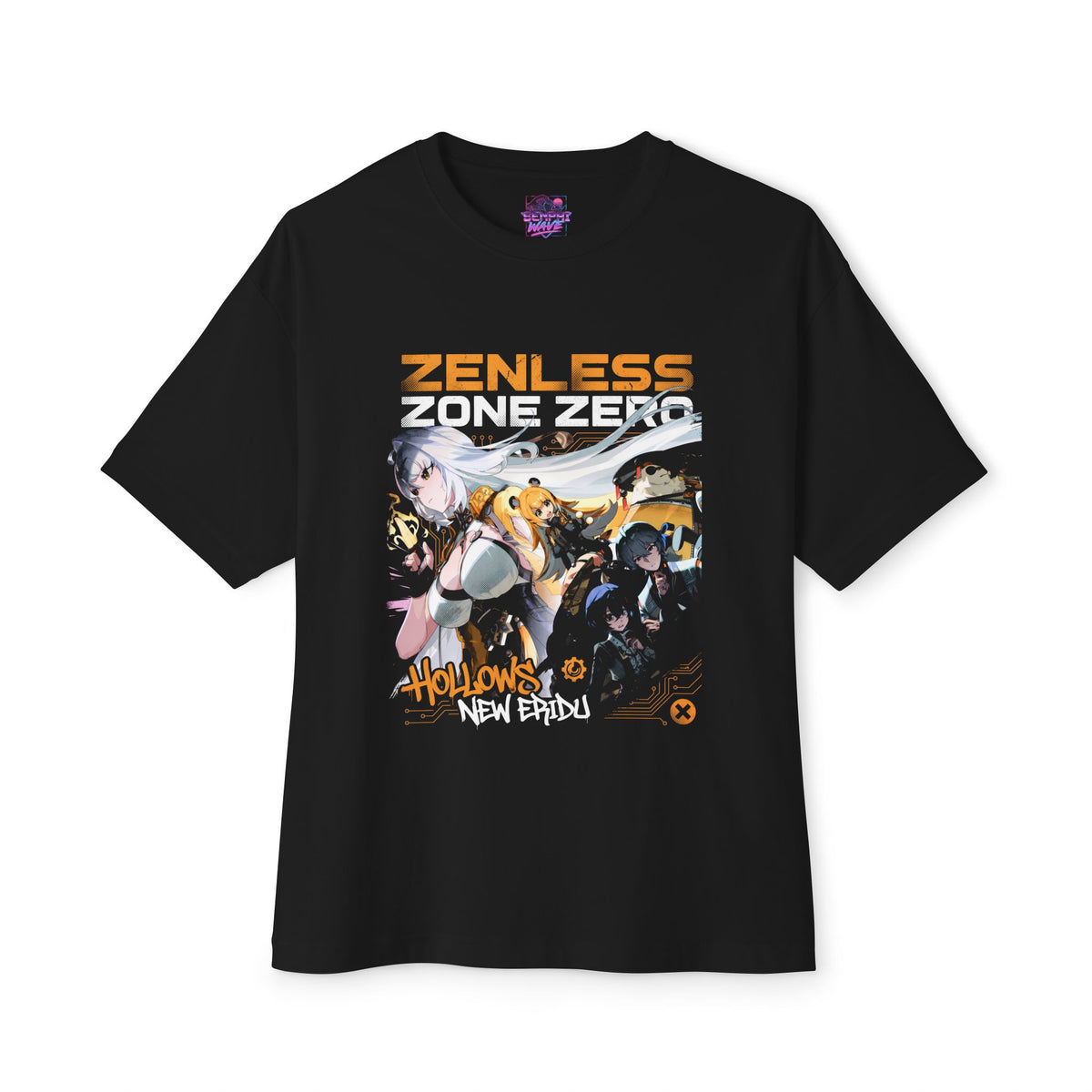 Zenless Zone Zero Hollows New Eridu Agents Poster Oversized T-Shirt