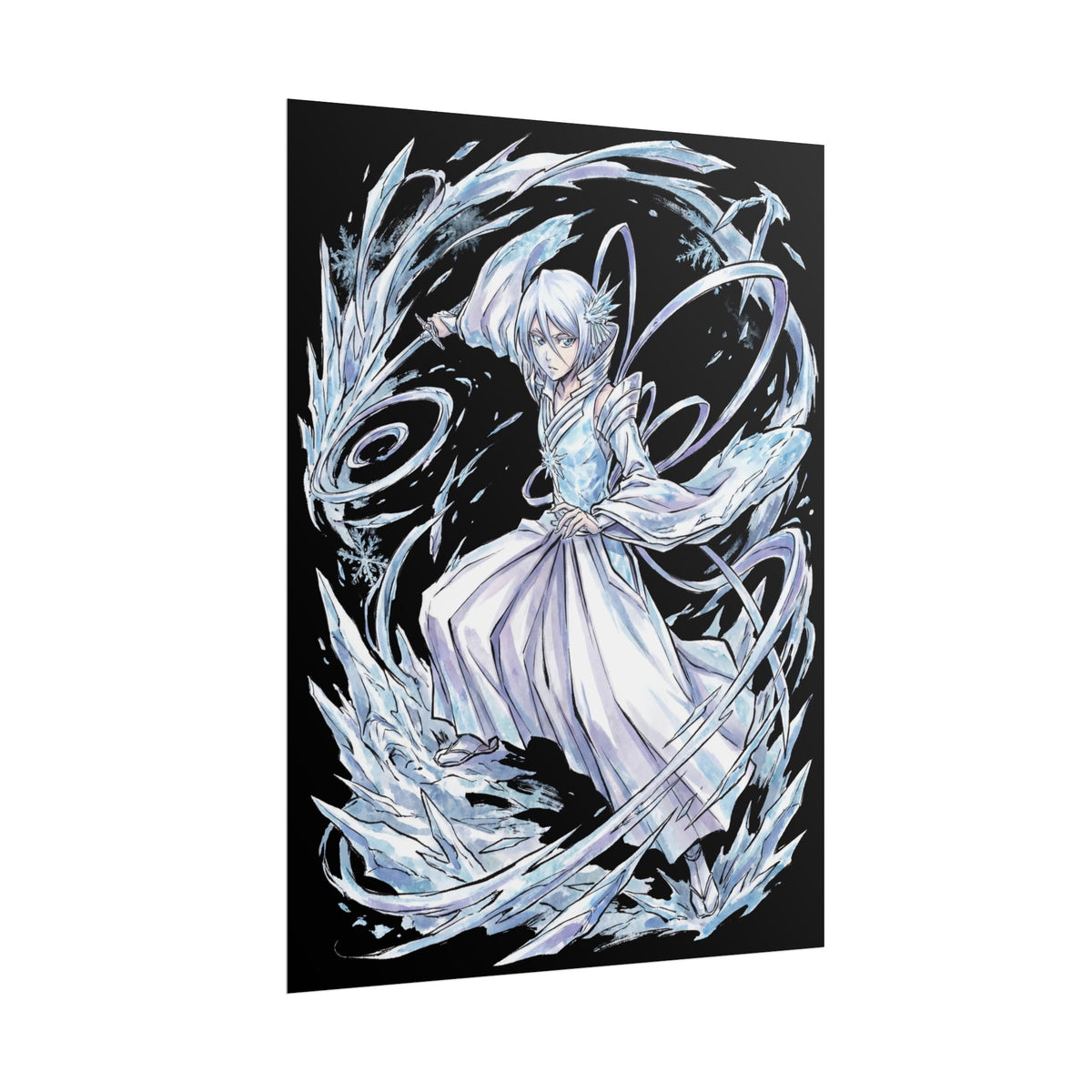 Bleach Rukia Kuchiki Sode no Shirayuki Ice Warrior Poster