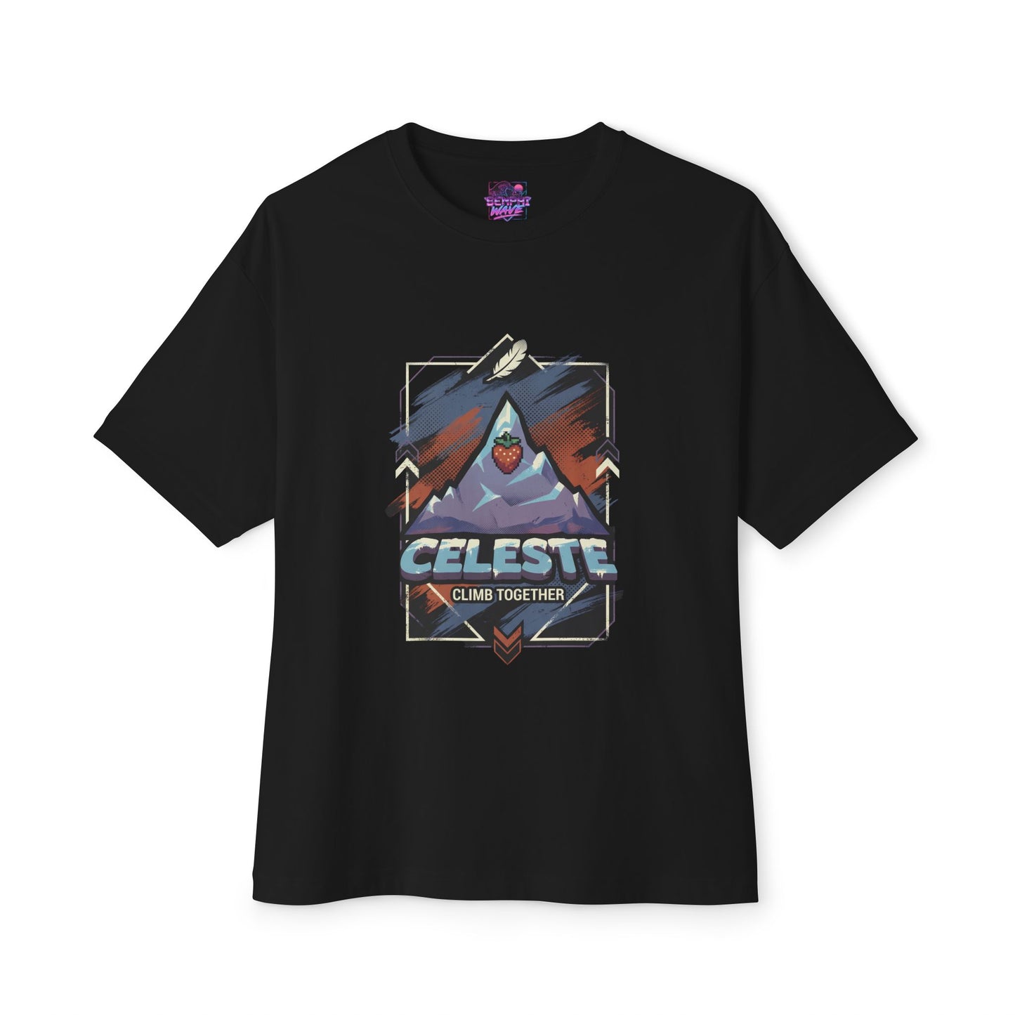 Celeste Game: Strawberry Dash & Summit Climb Premium Oversized Unisex T-Shirt