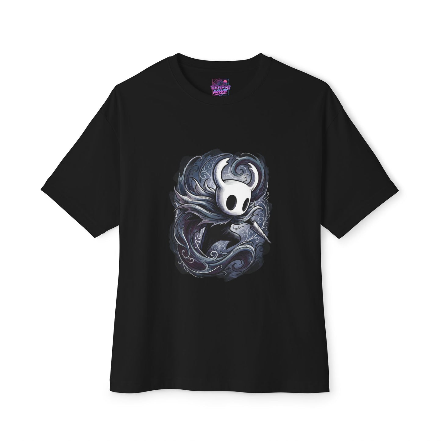 Ghost Hollow Knight T-Shirt | Broken Nail Cloak Iconic Indie Game Apparel Premium Oversized Unisex T-Shirt