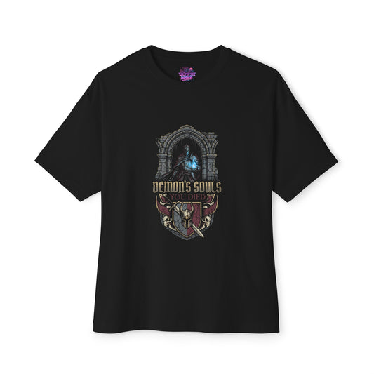 Demon's Souls You Died Knight Crest Oversized T-Shirt