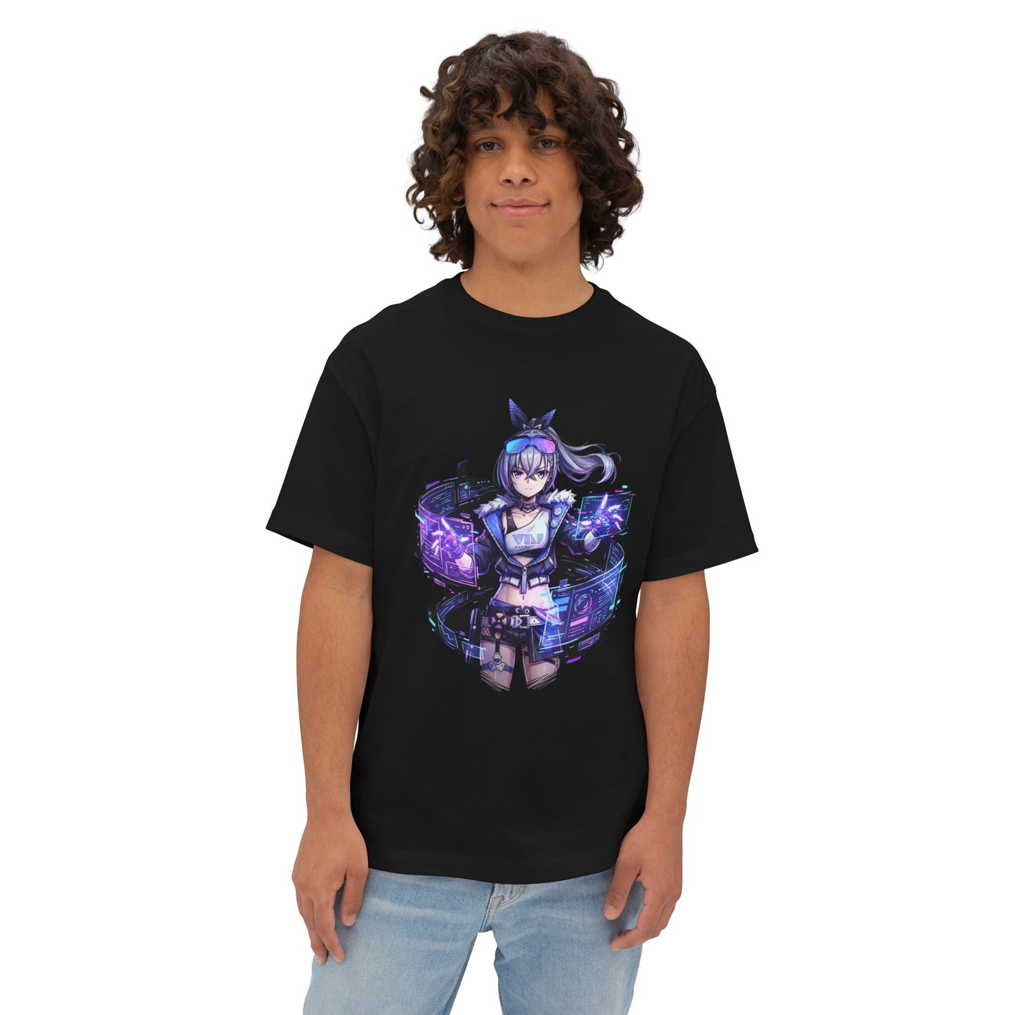 Silver Wolf Honkai Star Rail: Implant Bug Master Premium Oversized Unisex T-Shirt