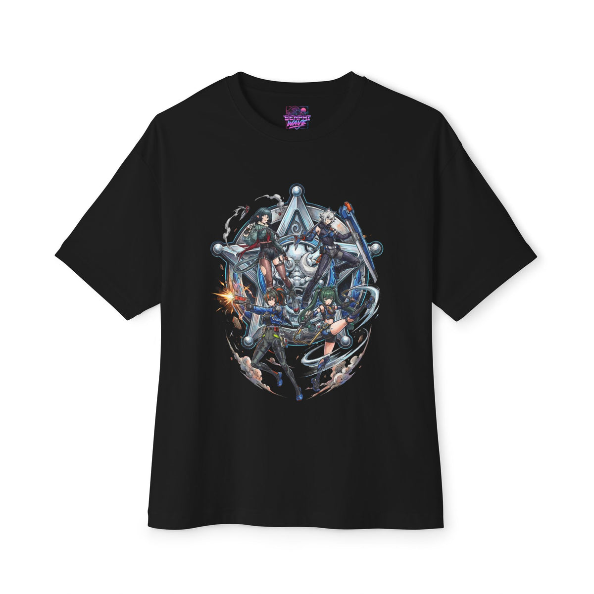 Zenless Zone Zero Criminal Investigation Squad Star Badge Fan Art Oversized T-Shirt