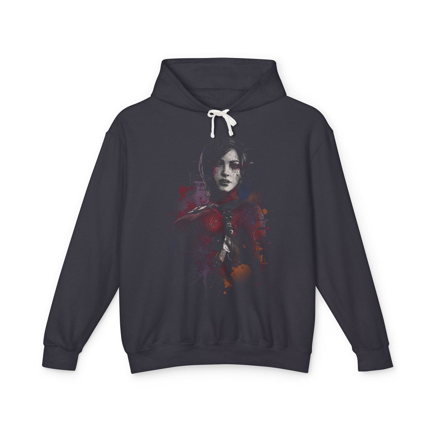 Ada Wong Resident Evil Red Dress Grappling Hook Spy Design Unisex Premium Hoodie