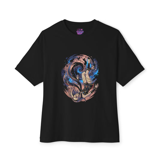 Gravity Rush Celestial Dreamer Celestial Dreamer Gaming Graphic Oversized Tee | Blue Spiral