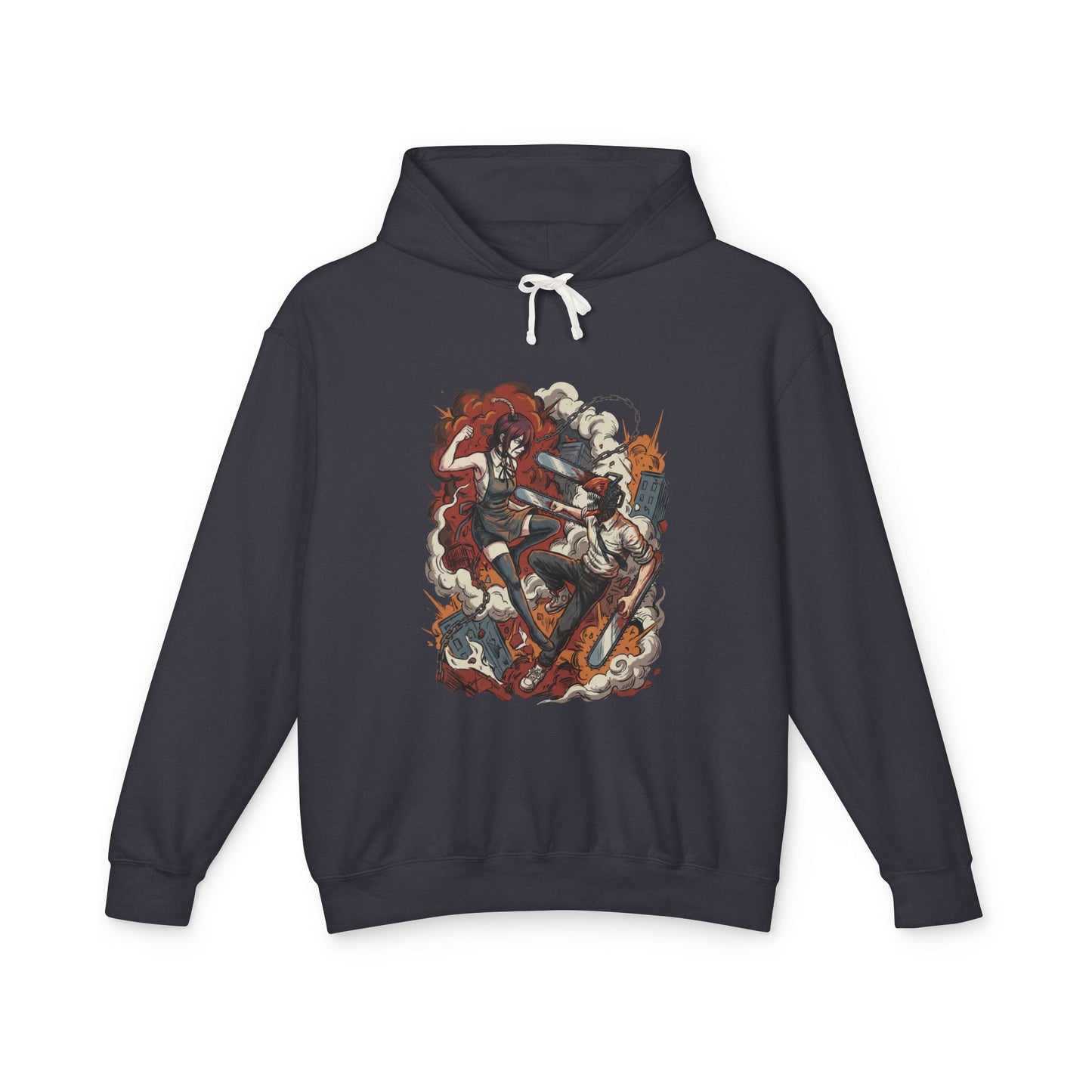 Chainsaw Man Denji Reze Chainsaw Head Pull Cord Devil Hunter Design Unisex Premium Hoodie