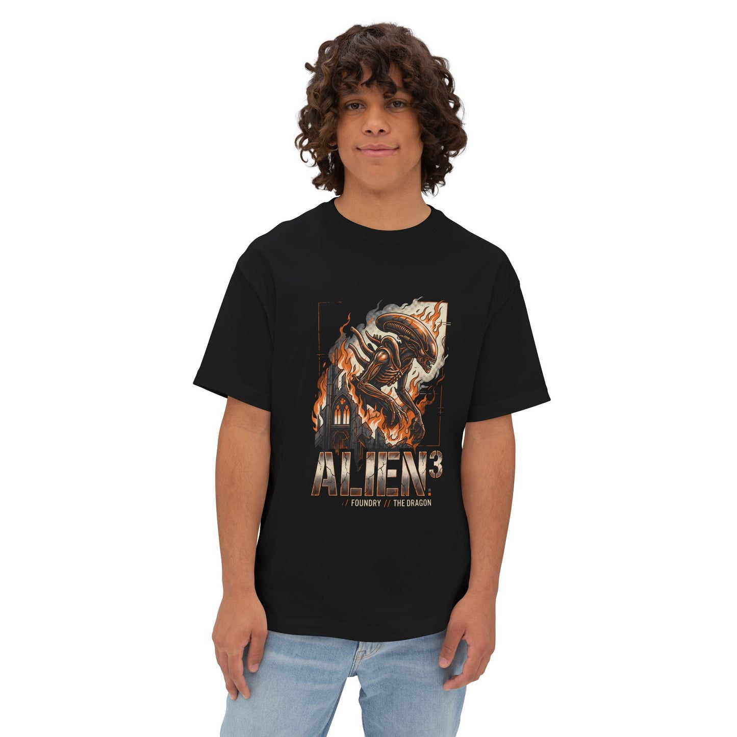 Xenomorph Alien Franchise: Ridley Scott Classic Horror Premium Oversized Unisex T-Shirt