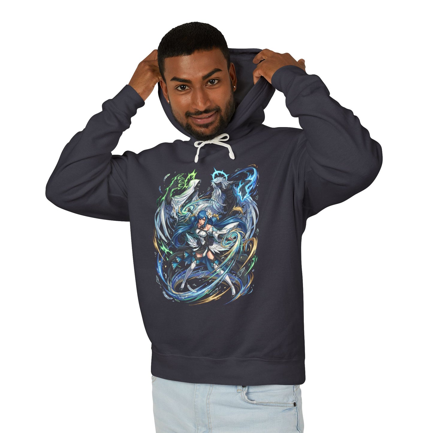 Guilty Gear Strive Dizzy Necro Skull Undine Fish Icon Unisex Premium Hoodie