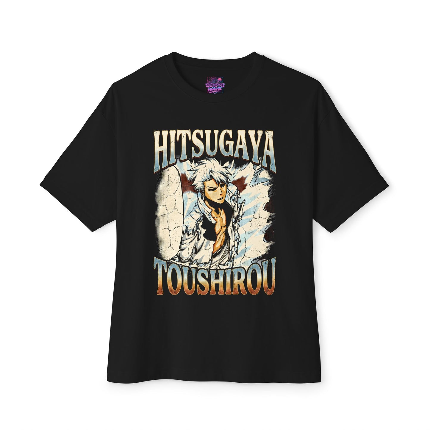 Toshiro Hitsugaya Bleach Retro Anime Graphic Bootleg Tee - Oversized Premium Tee