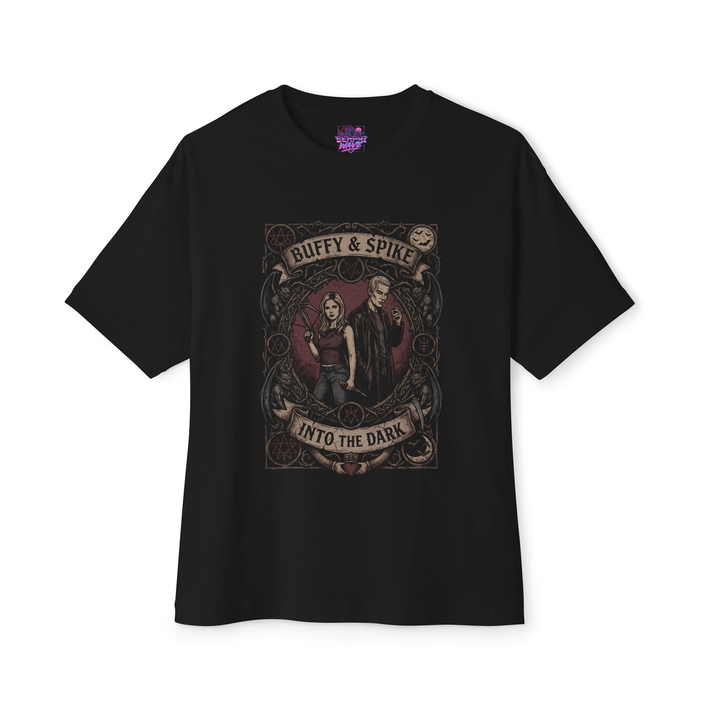 Buffy the Vampire Slayer Angel Spike Drama – 90s Icon Premium Oversized Unisex T-Shirt
