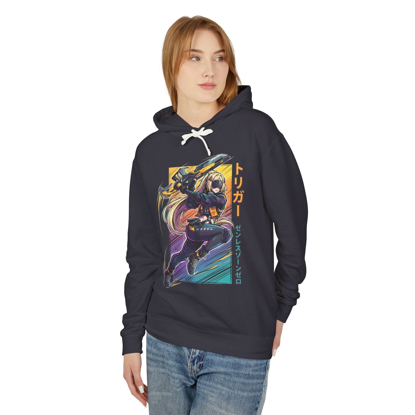 Zenless Zone Zero Trigger Retro Synthwave Electric Stun Unisex Premium Hoodie