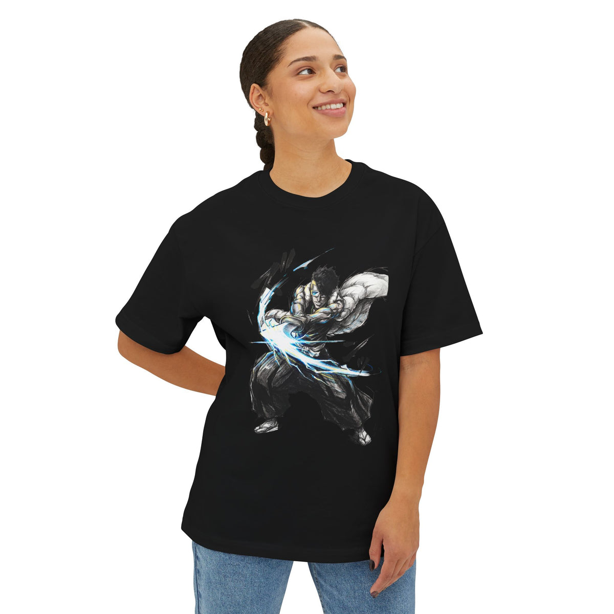 Bleach Ōetsu Nimaiya Puffer Jacket Sunglasses Art Premium Oversized Unisex T-Shirt
