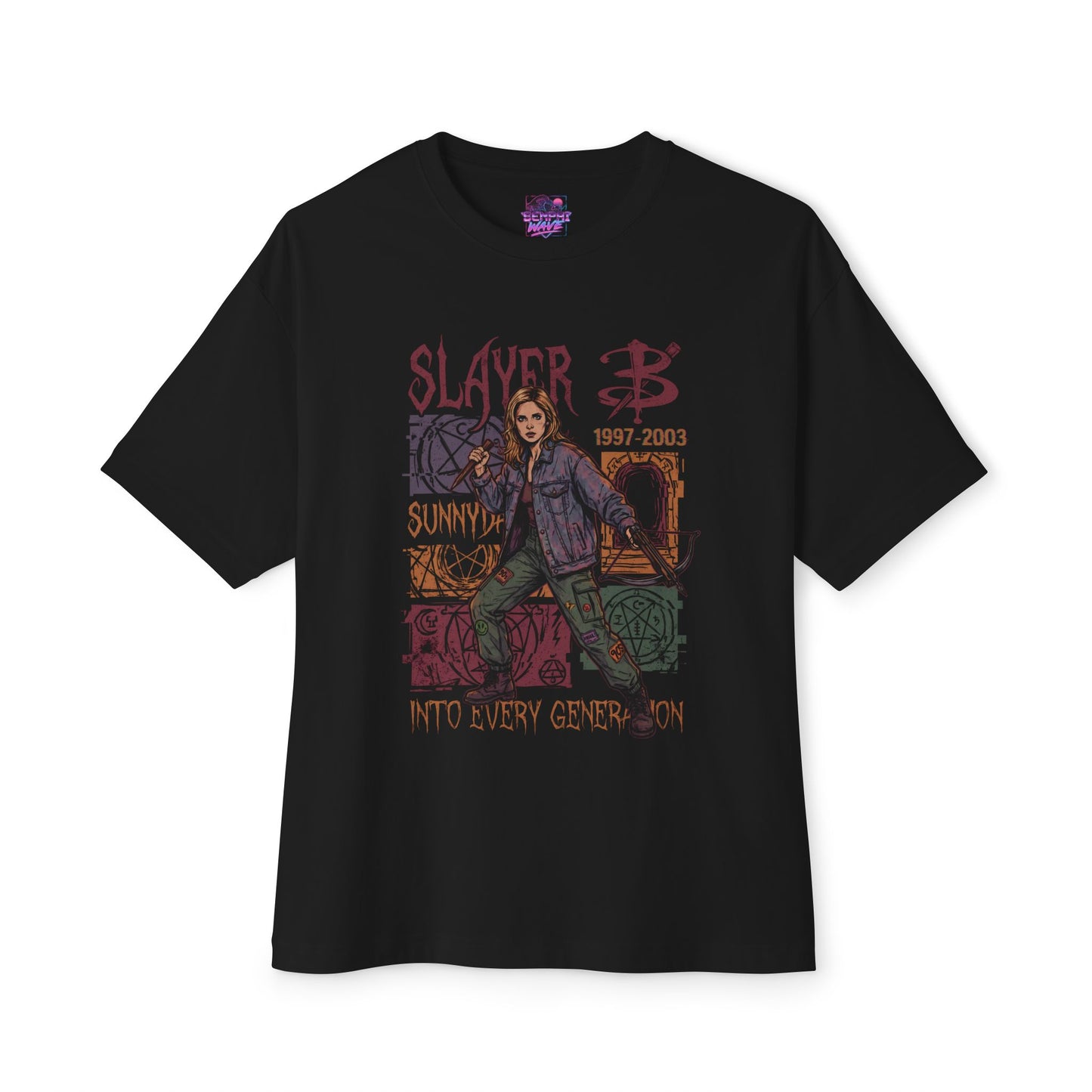 Vintage Buffy TV Series – 90s Joss Whedon Classic Premium Oversized Unisex T-Shirt