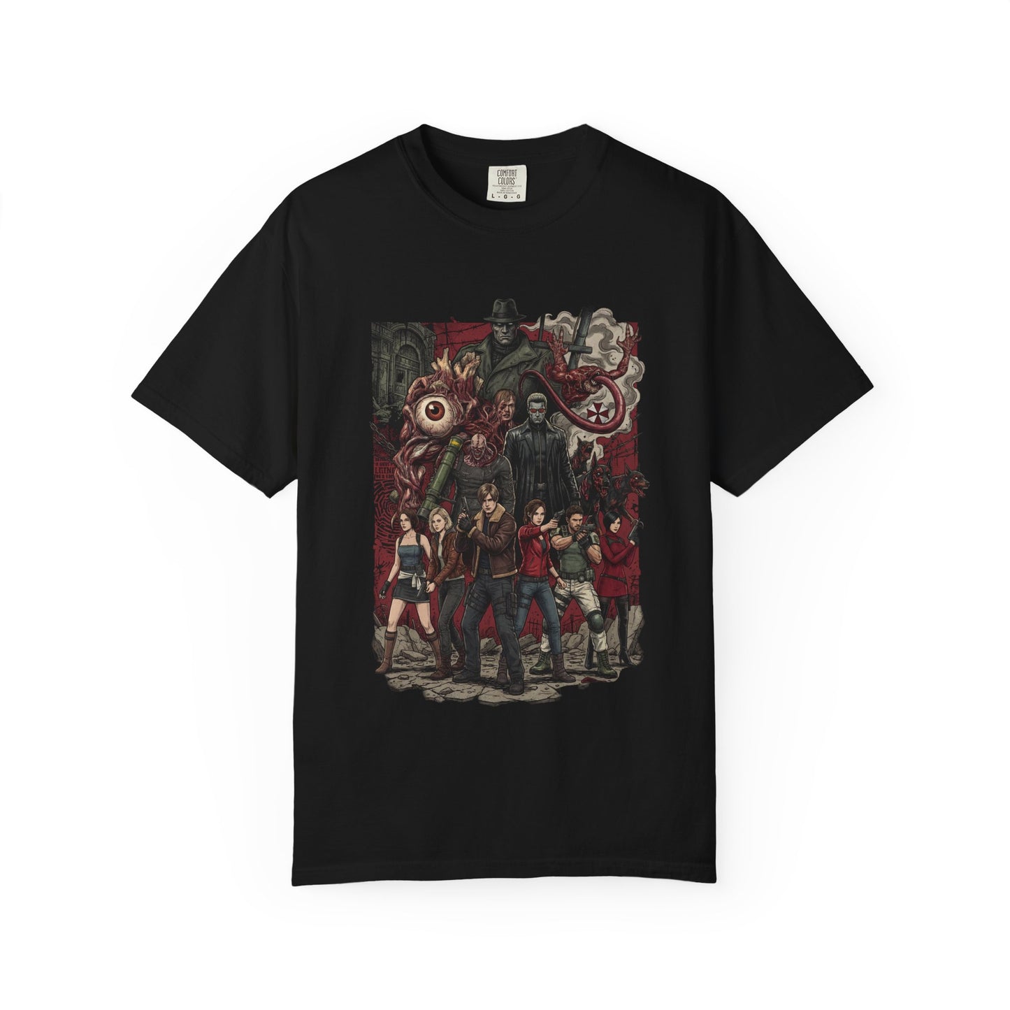 Resident Evil Jill Grace Chris Ada Claire Vs Birkin Nemesis Design Premium T-Shirt