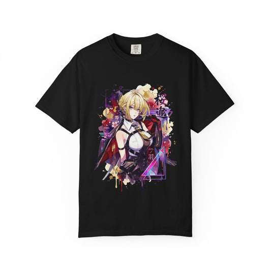 Evelyn Chevalier ZZZ Red Burning Tethers Portrait Premium T-Shirt