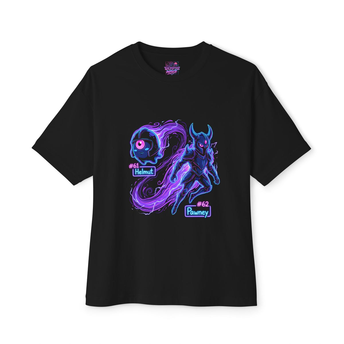 Helmut Pawney Aniimo Evolution Line Neon Glow - Oversized Premium Tee