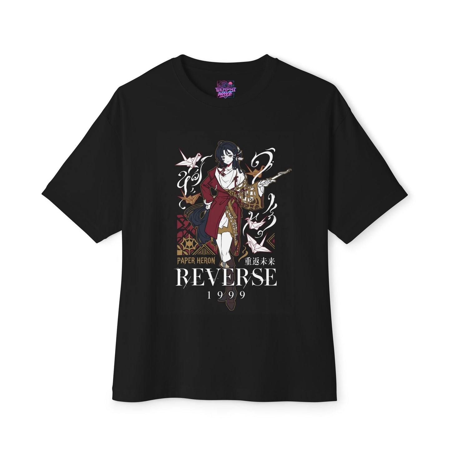 Paper Heron Qi Panorama – Reverse:1999 Limited 6-Star Premium Oversized Unisex T-Shirt
