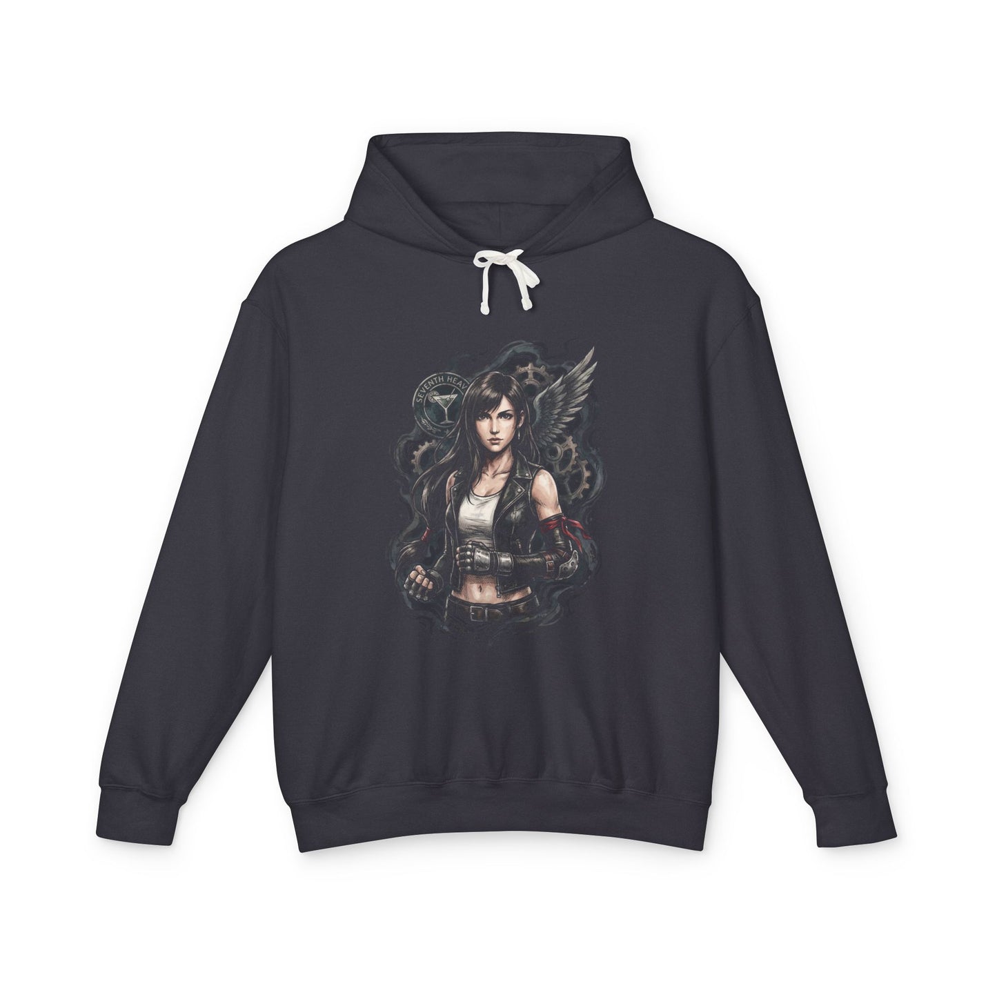 Final Fantasy 7 Tifa Seventh Heaven Bar Fighter Art Unisex Premium Hoodie