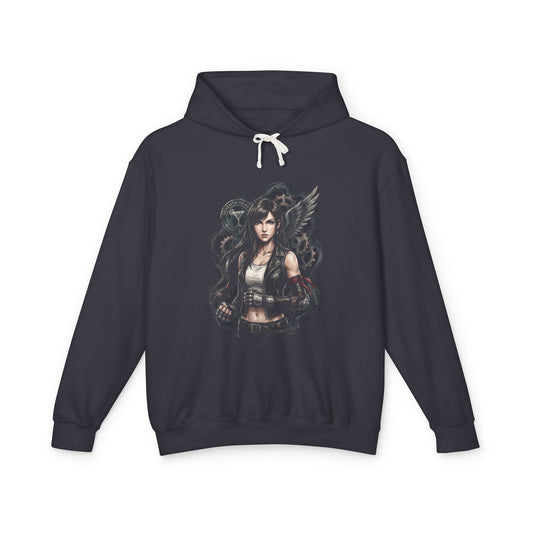 Final Fantasy 7 Tifa Seventh Heaven Bar Fighter Art Unisex Premium Hoodie
