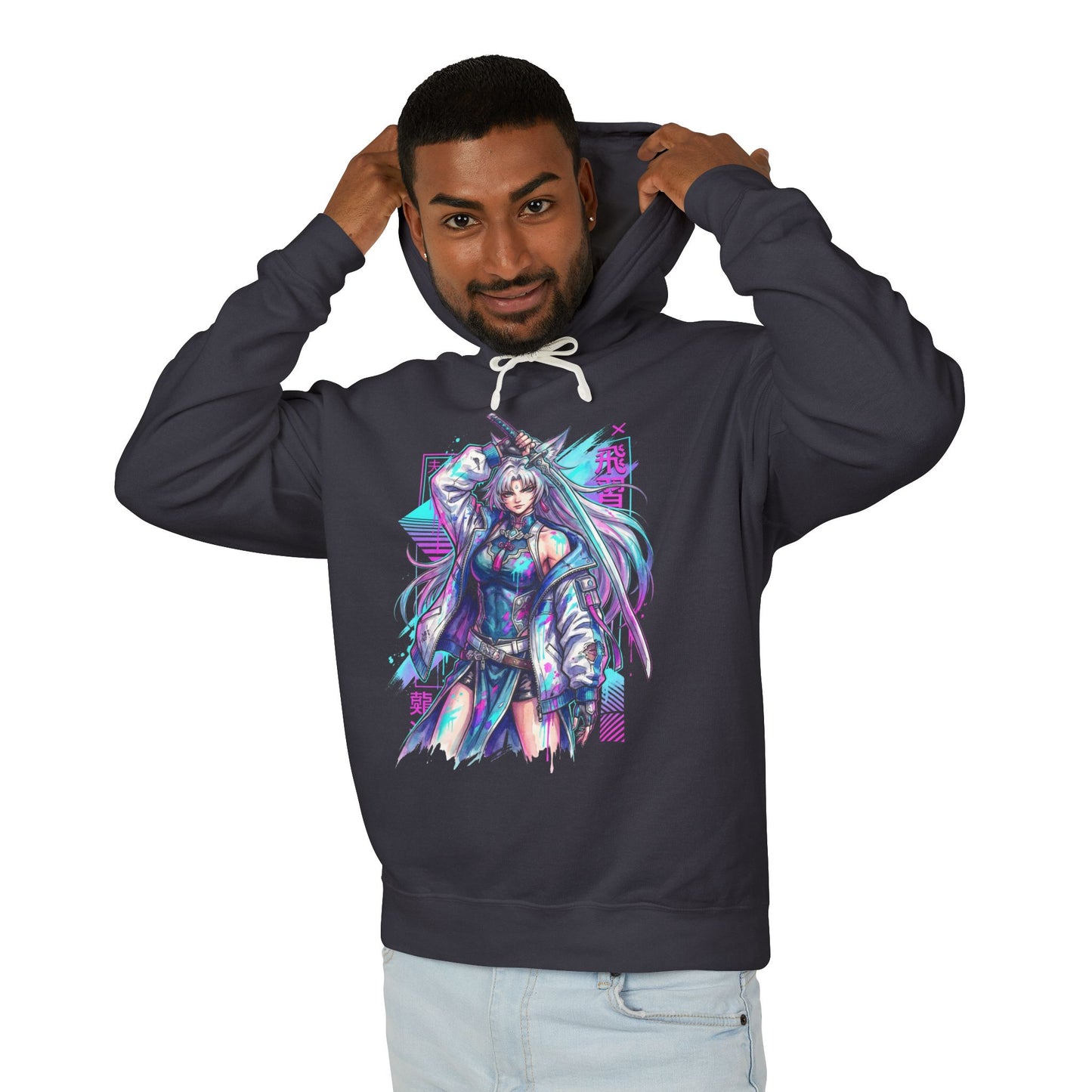 Honkai Star Rail Feixiao Vaporwave Aesthetic Design Unisex Premium Hoodie