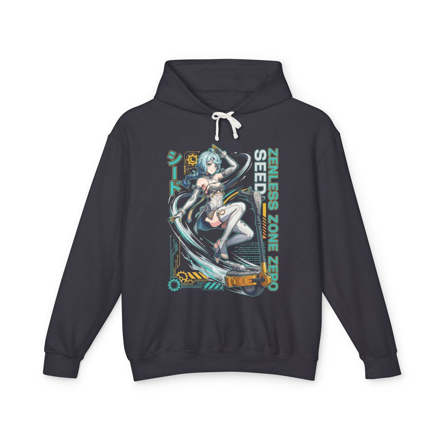 Seed Zenless Zone Zero Retrowave Synth Neon Mecha Unisex Premium Hoodie