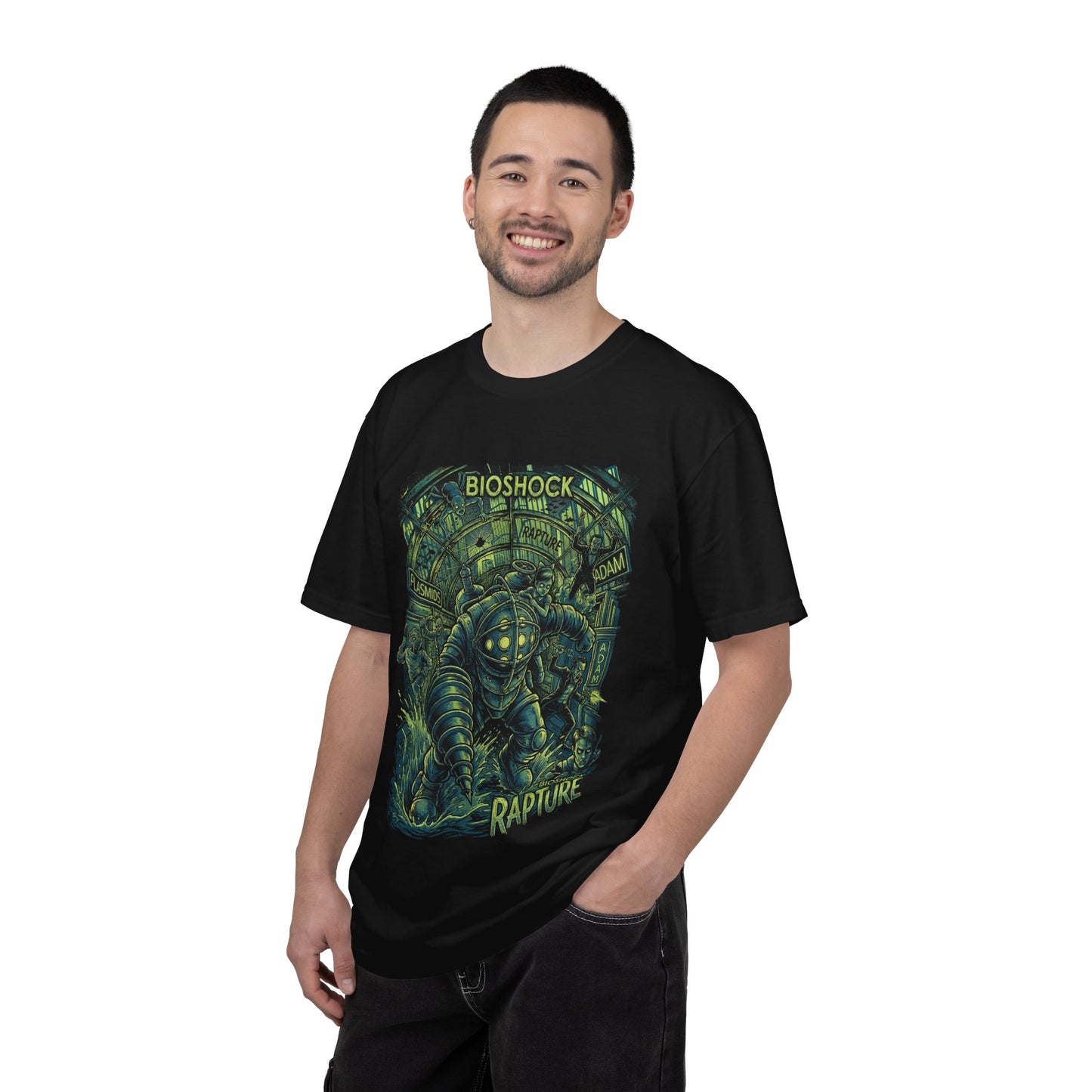 Synthwave Retro Bioshock 2 Rapture Art Deco Dystopia Premium T-Shirt