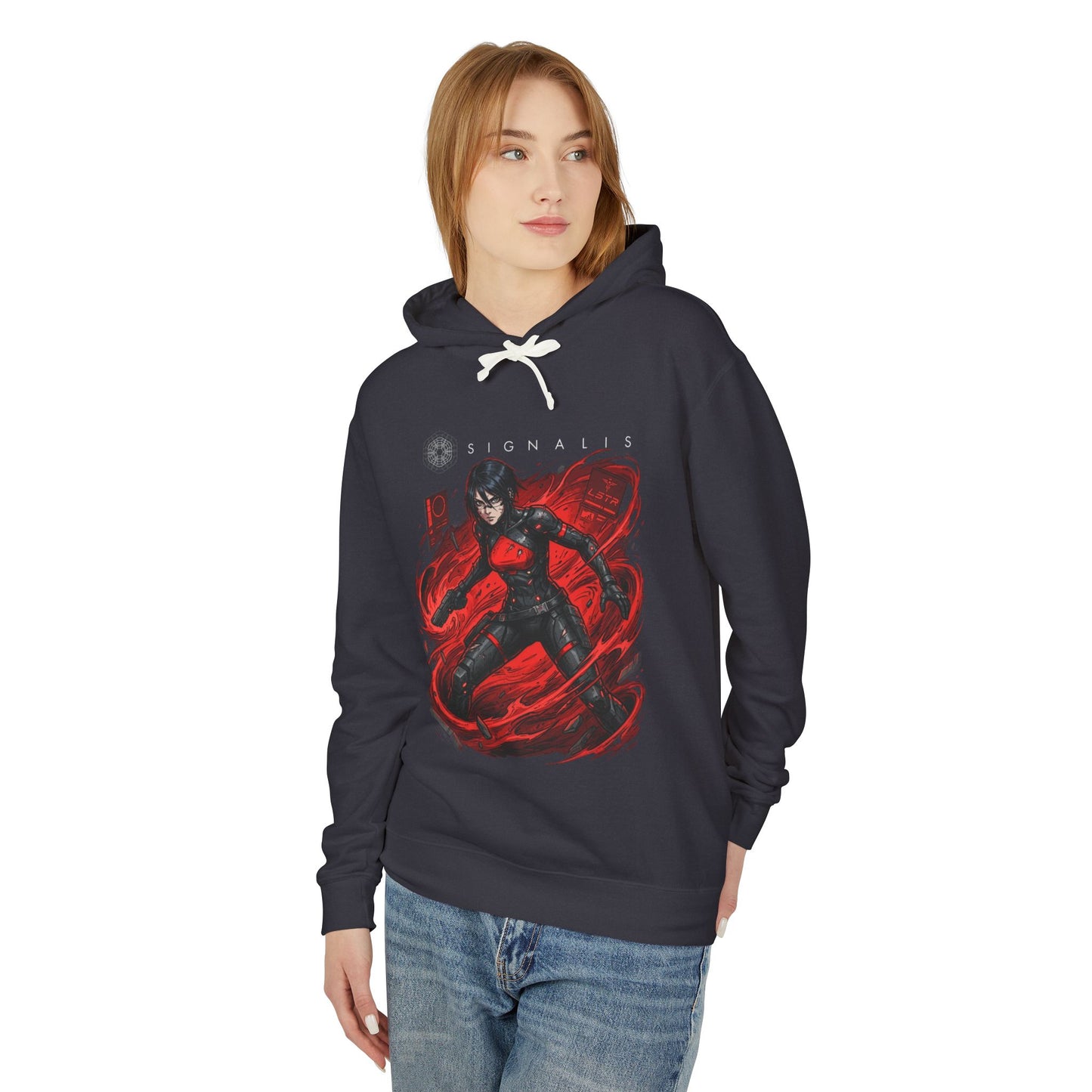 Signalis Ariane Yeong Elster Deep Space Romance Pixel Horror Unisex Premium Hoodie