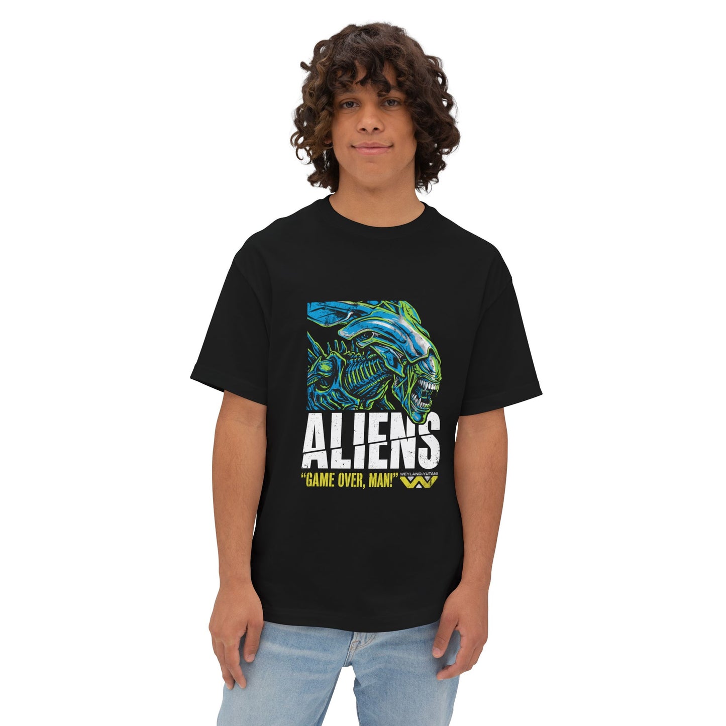 Xenomorph Alien Movie: Perfect Organism H.R. Giger Design Premium Oversized Unisex T-Shirt
