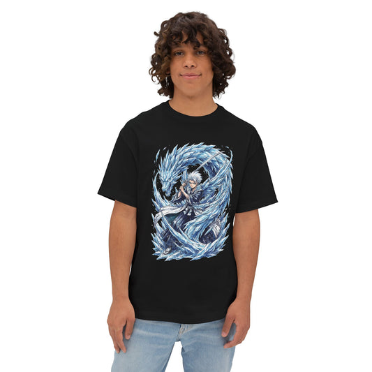 Tōshirō Hitsugaya Bleach 10th Division Captain Fan Art Premium Oversized Unisex T-Shirt