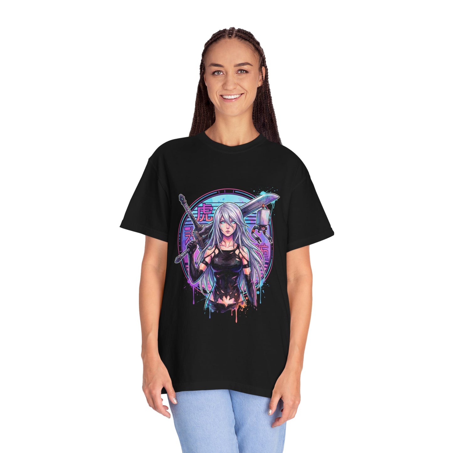 A2 NieR Automata Cold Blue Eyes Beauty Mark Icon Premium T-Shirt