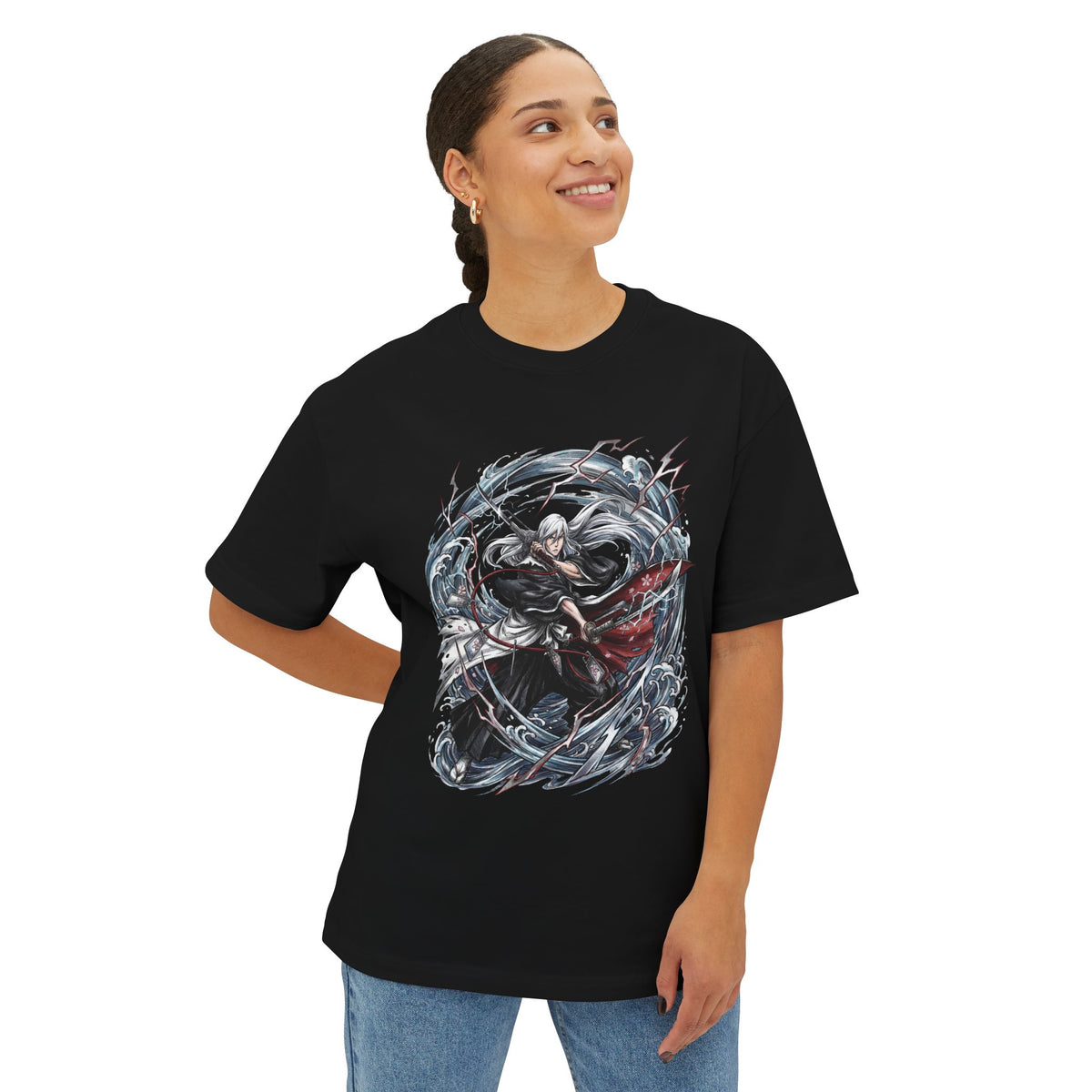 Jūshirō Ukitake Bleach 13th Division Captain Fan Art Premium Oversized Unisex T-Shirt