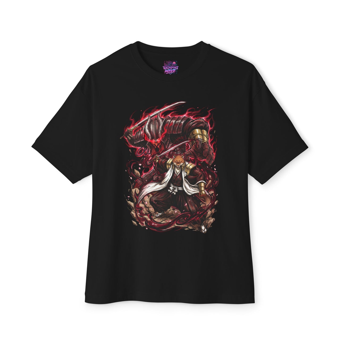 Sajin Komamura Bleach Wolf Captain Armored Portrait Premium Oversized Unisex T-Shirt