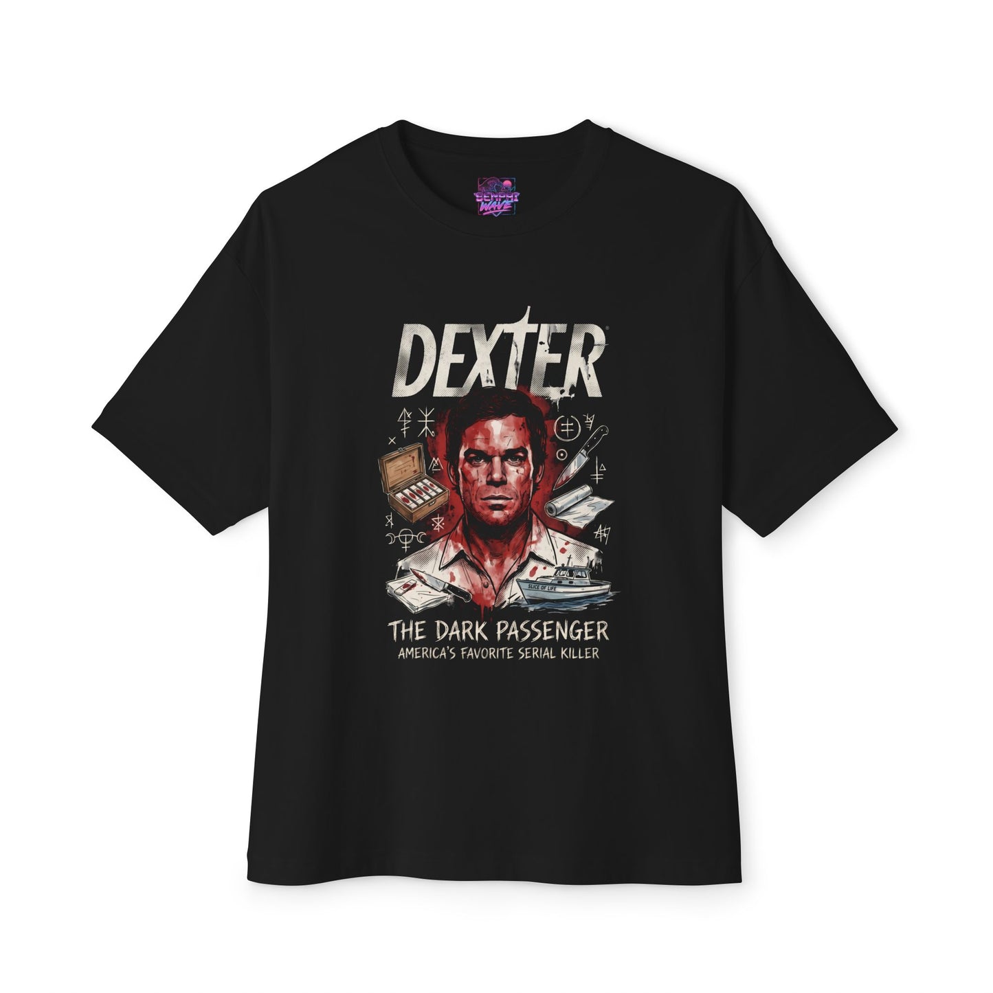 Dexter Morgan Vigilante Justice – Serial Killer Antihero Premium Oversized Unisex T-Shirt