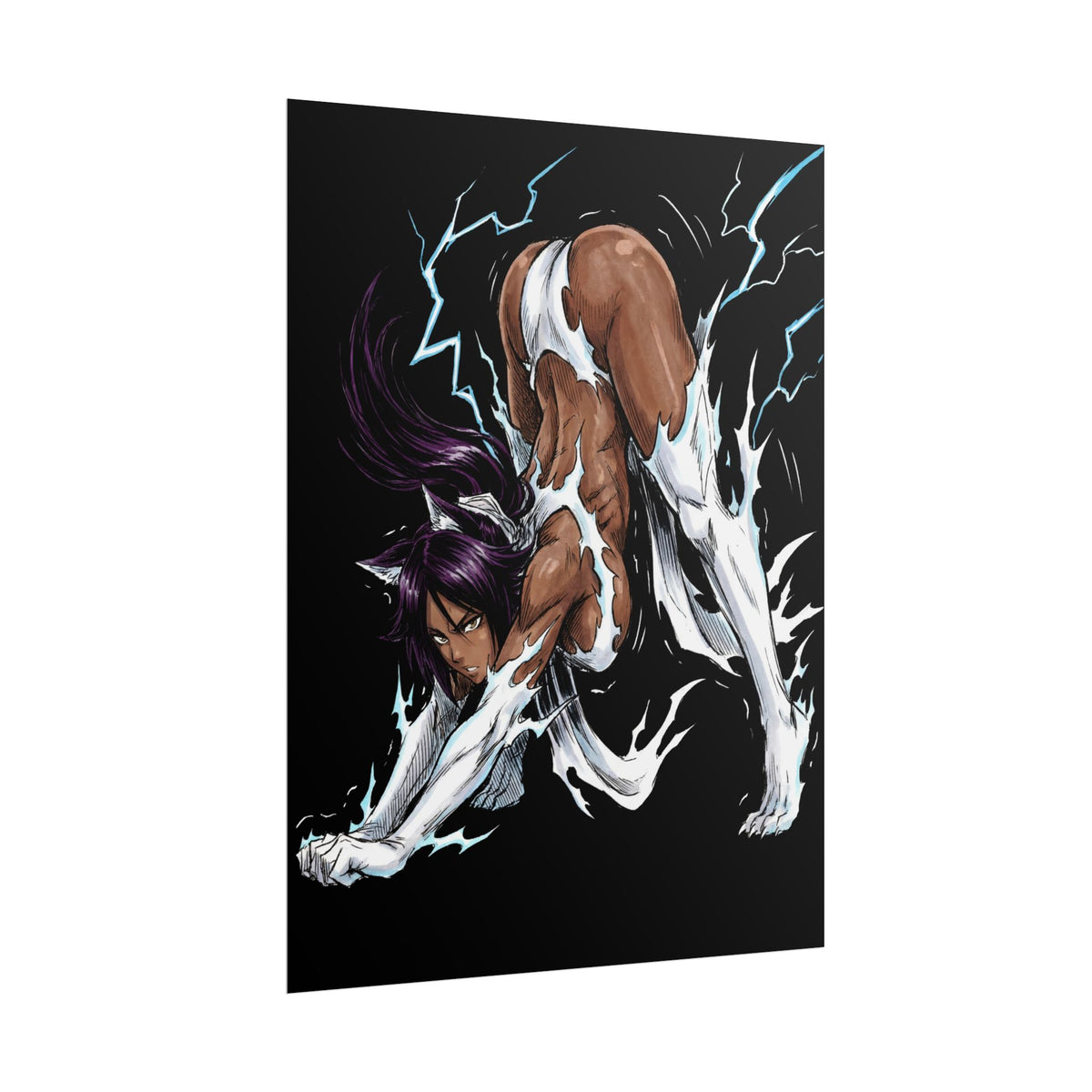 Bleach Yoruichi Shihouin Flash Goddess Martial Arts Master Poster