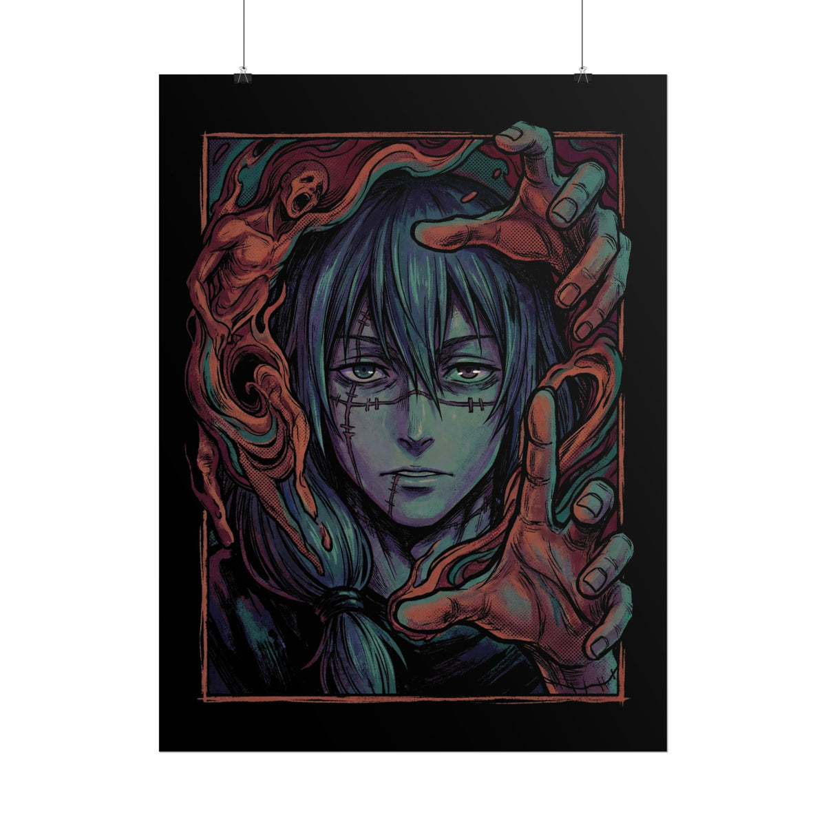 Jujutsu Kaisen Mahito Patchwork Face Poster