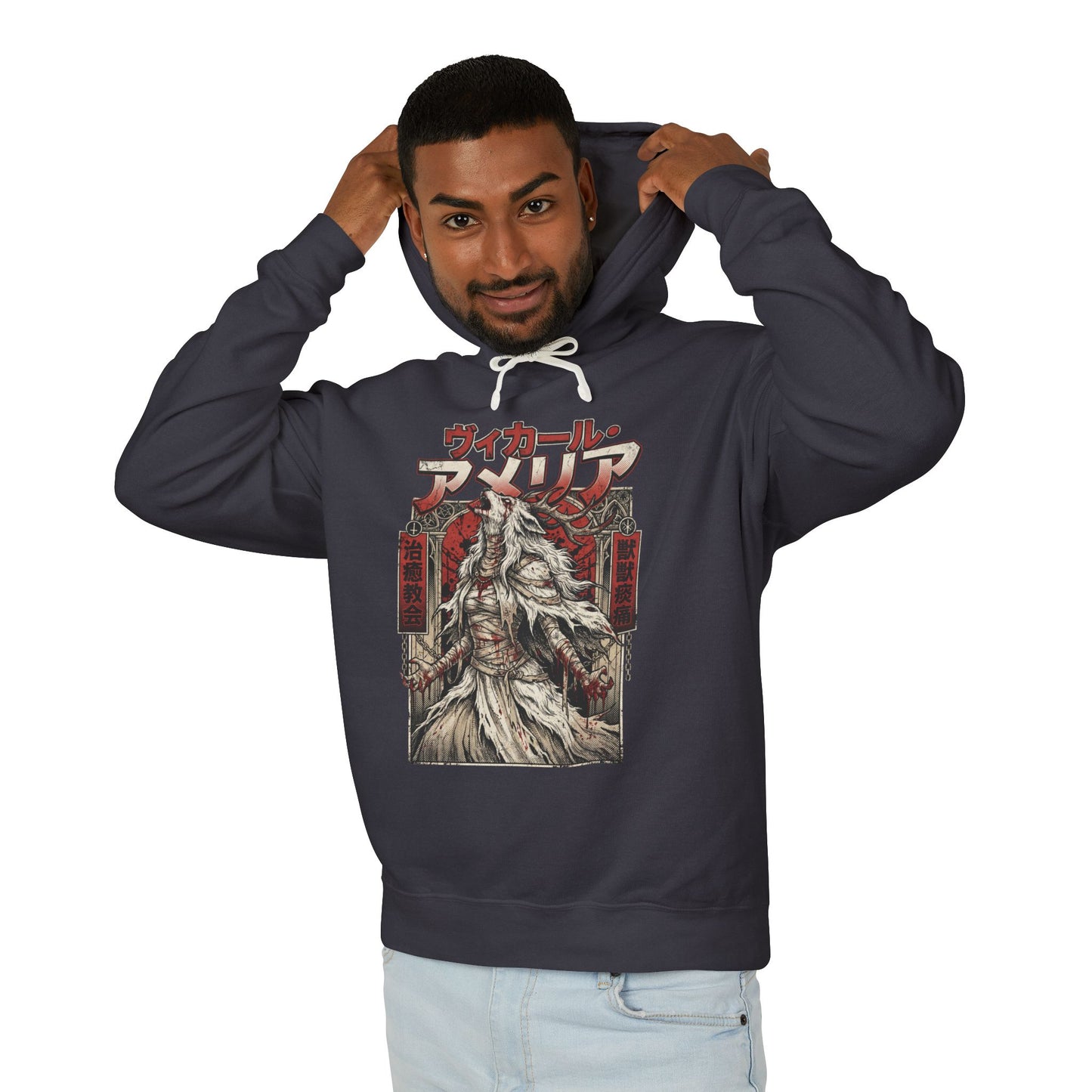 Bloodborne Vicar Amelia Cleric Beast Transformation Boss Design Unisex Premium Hoodie