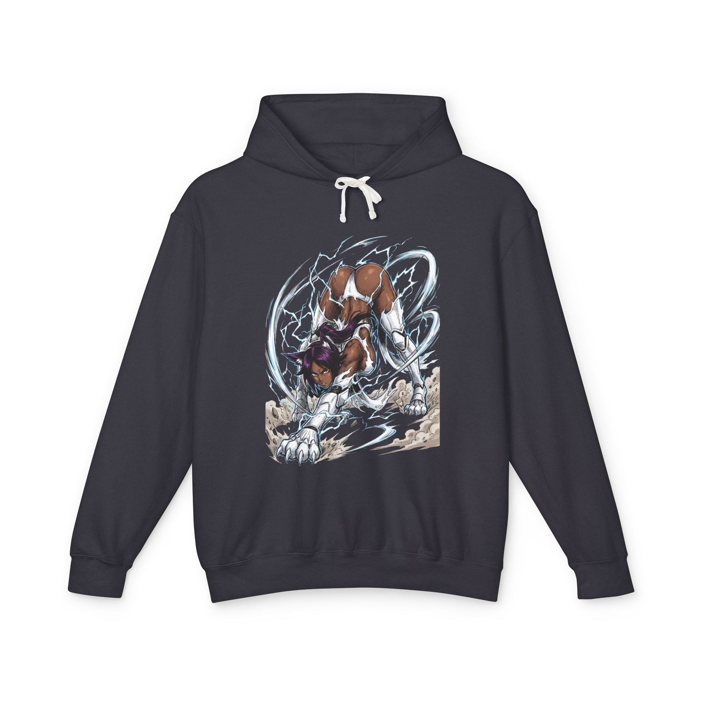Yoruichi Shihouin Bleach Former Captain 2nd Division Retro Anime Art Unisex Premium Hoodie