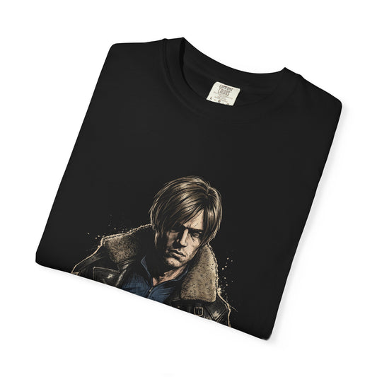 Leon S Kennedy Resident Evil Requiem Veteran Agent Action Design Premium T-Shirt