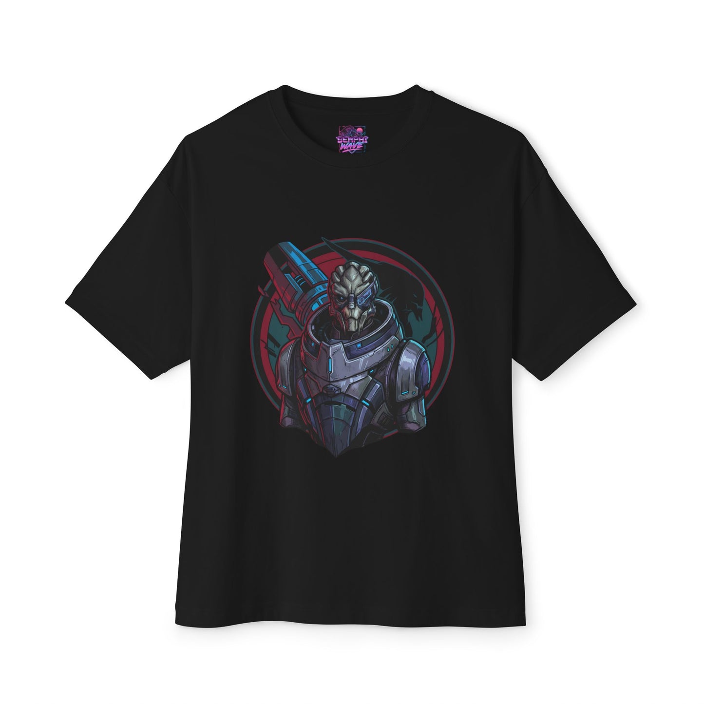 Mass Effect Garrus Vakarian Sniper Rifle Calibrations Design Premium Oversized Unisex T-Shirt