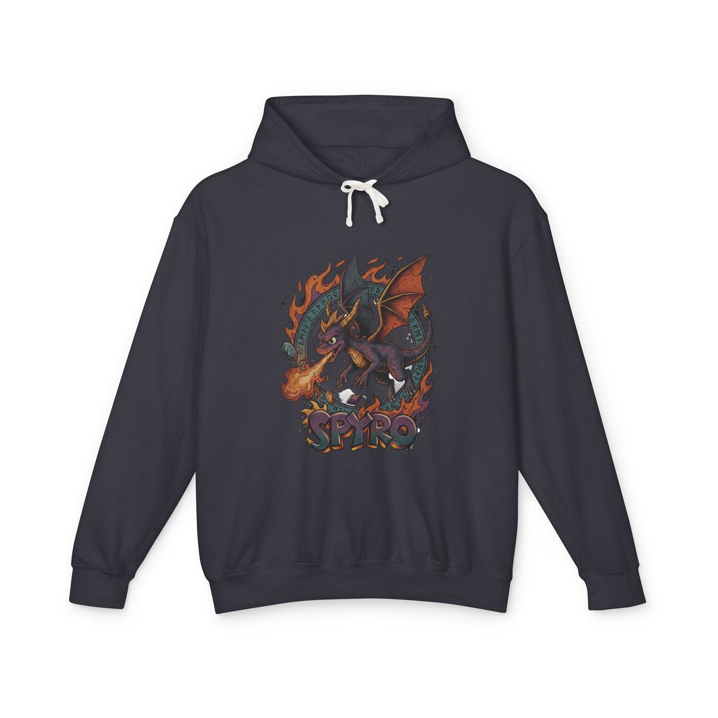 Spyro Reignited Trilogy Inspired – Cocky Purple Dragon Adventure Portrait Unisex Premium Hoodie