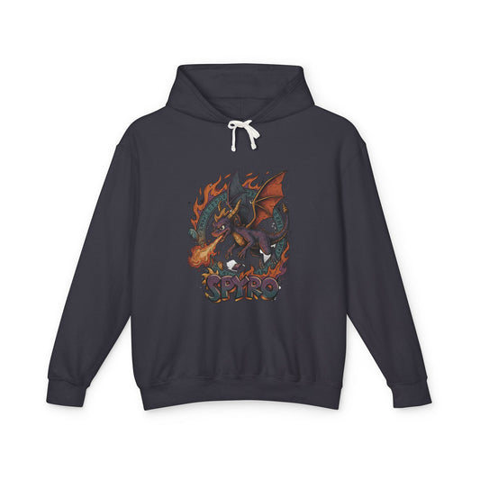 Spyro Reignited Trilogy Inspired – Cocky Purple Dragon Adventure Portrait Unisex Premium Hoodie