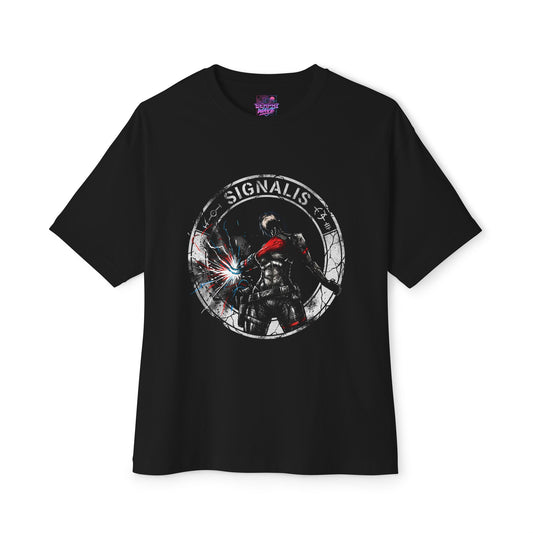 Signalis Replika Lightning Circle Logo Oversized T-Shirt