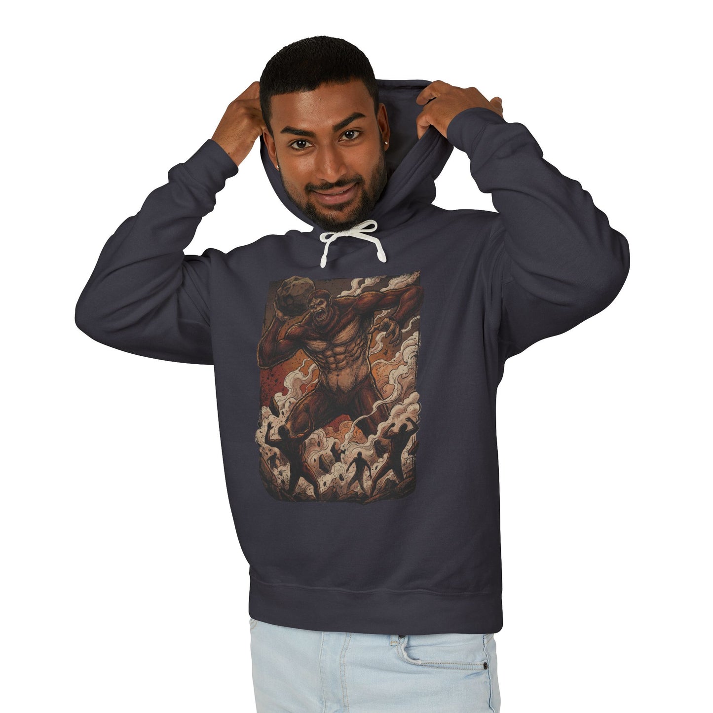 Beast Titan Zeke Yeager Fan Art Portrait Unisex Premium Hoodie