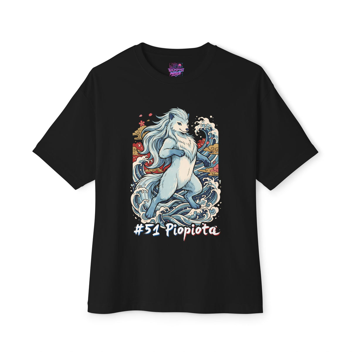 Piopiota Aniimo Ukiyo-e Creature Art - Oversized Premium Tee
