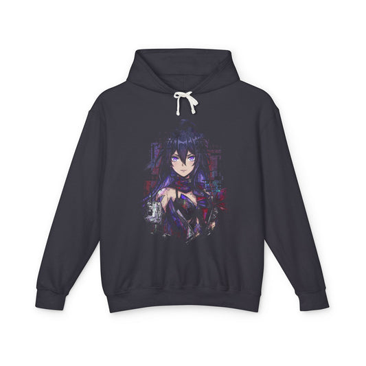 Seele HSR Underworld Fighter Purple Hair Teal Highlights Portrait Unisex Premium Hoodie