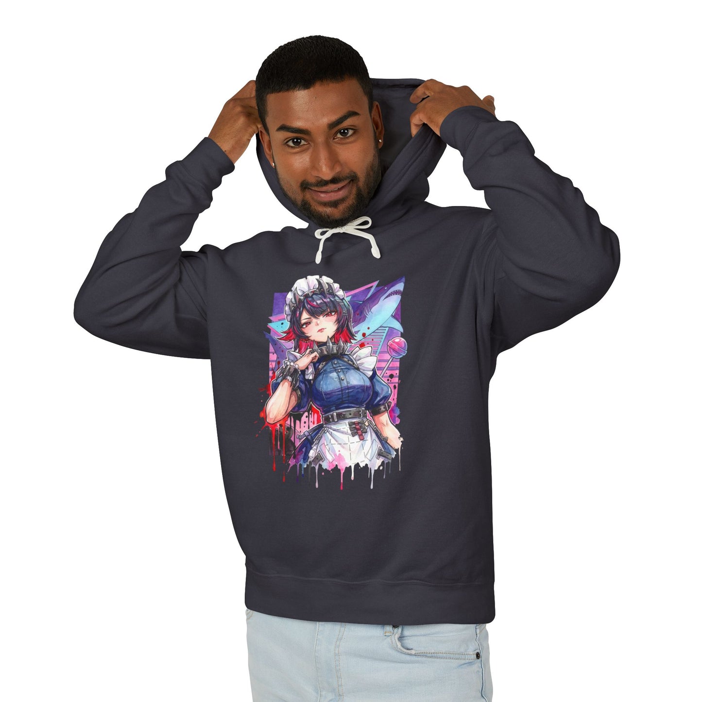 Zenless Zone Zero Ellen Joe S-Rank Ice Attack Maid Design Unisex Premium Hoodie