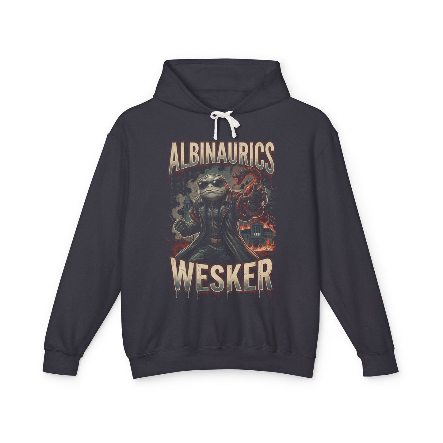 Albinaurics Wesker Crossover RE Wesker Uroboros Virus Evolution Superhuman Portrait Unisex Premium Hoodie
