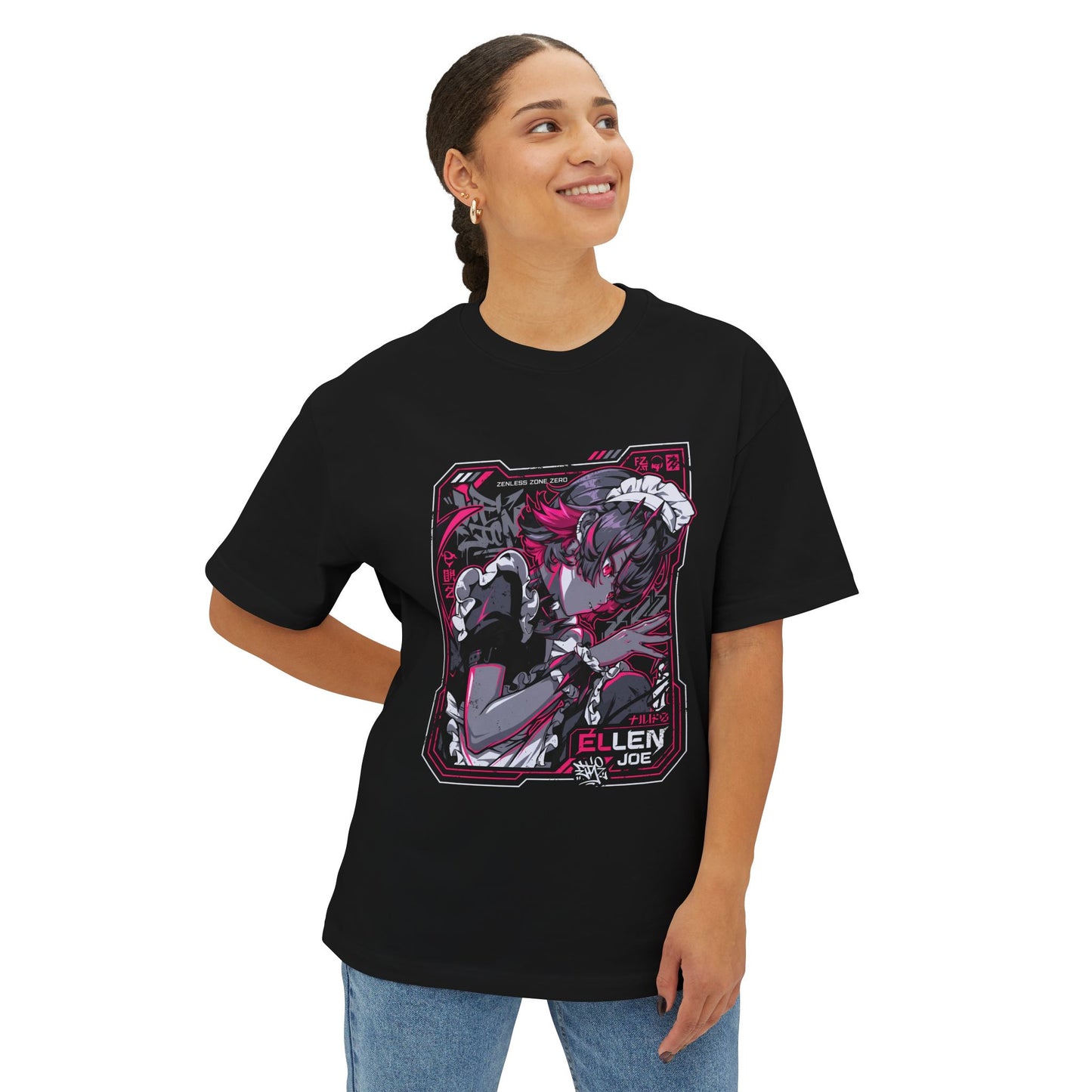 Zenless Zone Zero Ellen Joe Anime Gaming Graphic Tee Premium Oversized Unisex T-Shirt