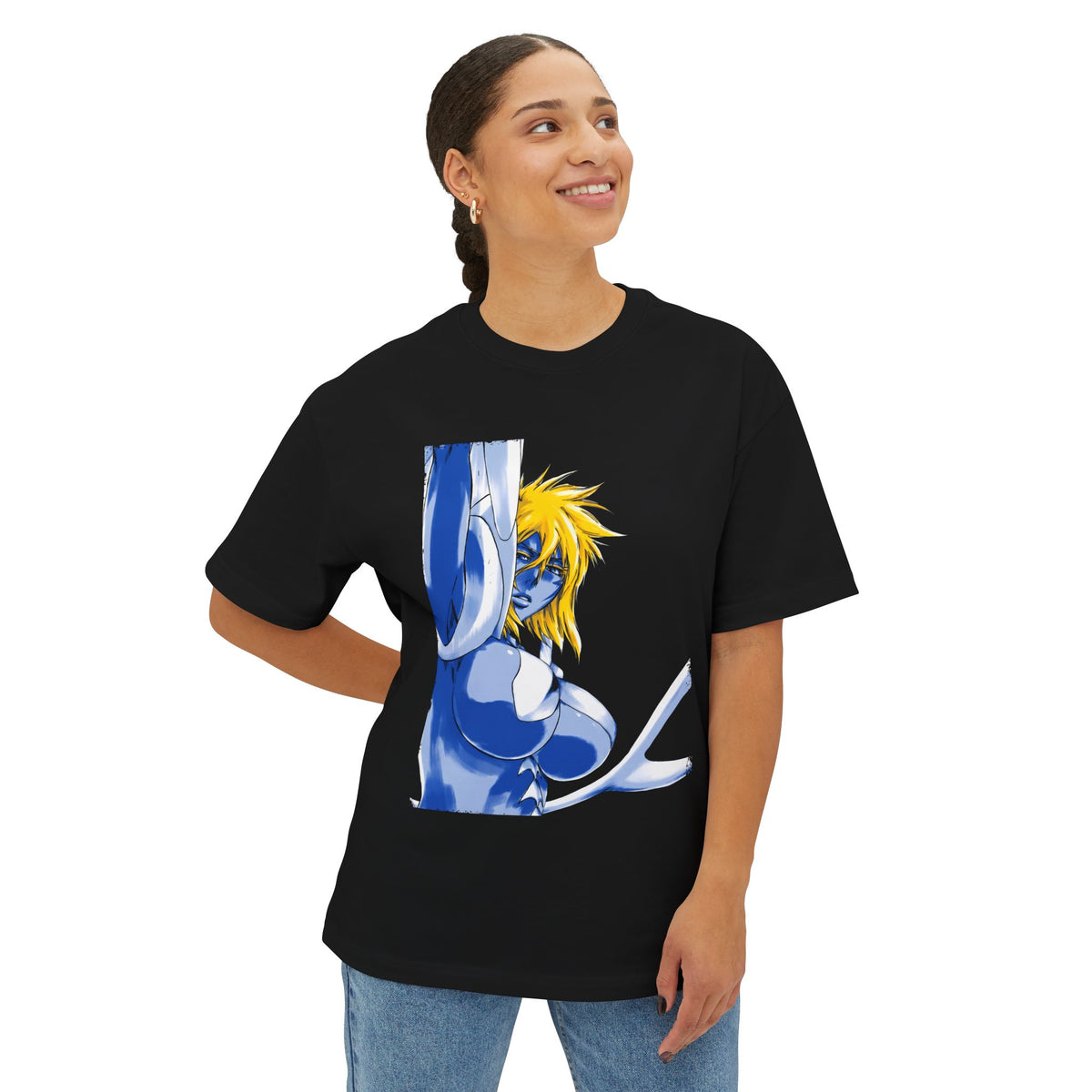 Tier Harribel Bleach Shark Teeth Water Queen Portrait Premium Oversized Unisex T-Shirt